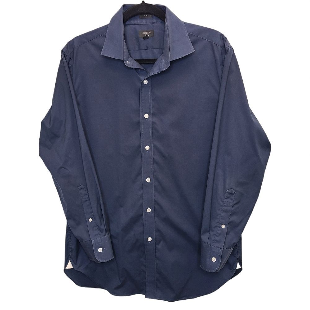 J. Crew Ludlow Slim Fit Navy Blue Button Up 16 / 32